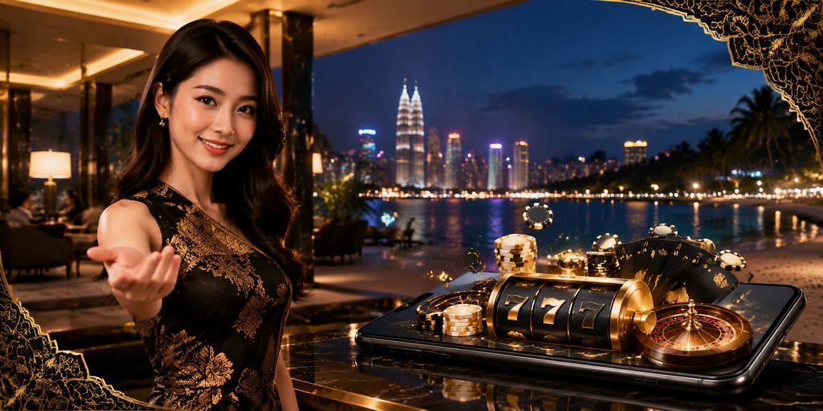 Aplikasi kasino mytown88 pada peranti Android di Kuala Lumpur dengan motif batik